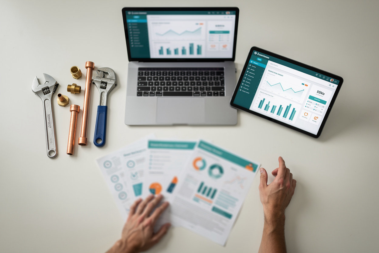 Hook Agency professional digital marketing strategy and results dashboard for plumbing company lead generation
